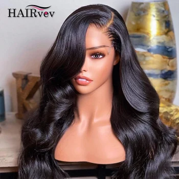 13x4 Body Wave HD Lace Frontal Wig Brazilian Transparent Lace Front Human Hair Wigs For Women Natural Wavy Remy Wigs Pre Plucked 1