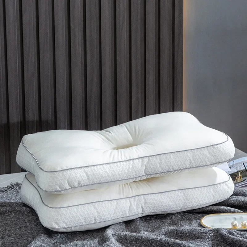 100% Cotton Hollow Pillow Core Pure Cotton Non-pressure Ear Pillows Washable Pillow Neck Spine Protection Sleep Cervical Pillow 6