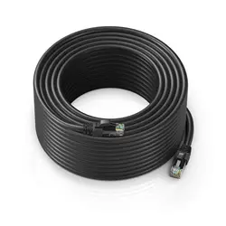 High - Speed Cat 8 Braided Ethernet Cable - 40Gbps 2000Mhz Network Cord - 30M (CAT6 Round Cable)