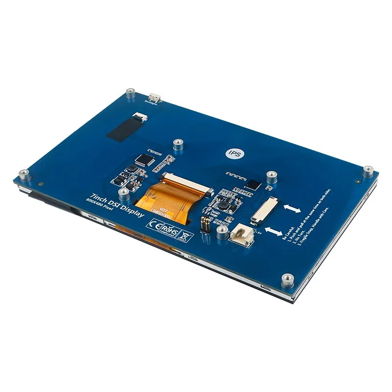 Dsi Capacitivo Touch Screen Display Monitor Ips Lcd 800x480 Raspberry pi Rpi Pi5 - Imagem 4