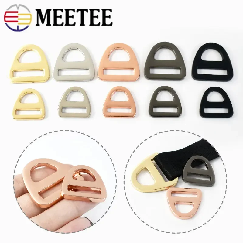 

10/20Pcs Metal Anti-skid Buckle 16-25mm Adjustment Belt Buckles Bag Strap Connect Hang Clasp DIY Webbing Slider Hook Accessories