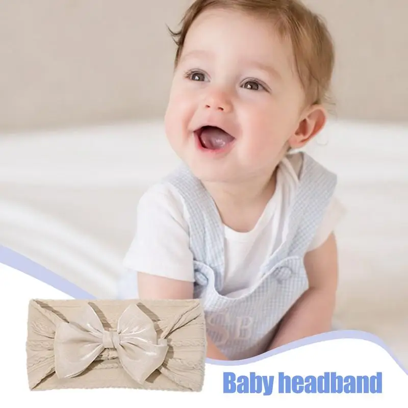 Baby Girls Bows Headbands Super Stretchy Soft Baby Headbands Stretchy Knot With Hair Bows Soft Hairbands Girls Hair