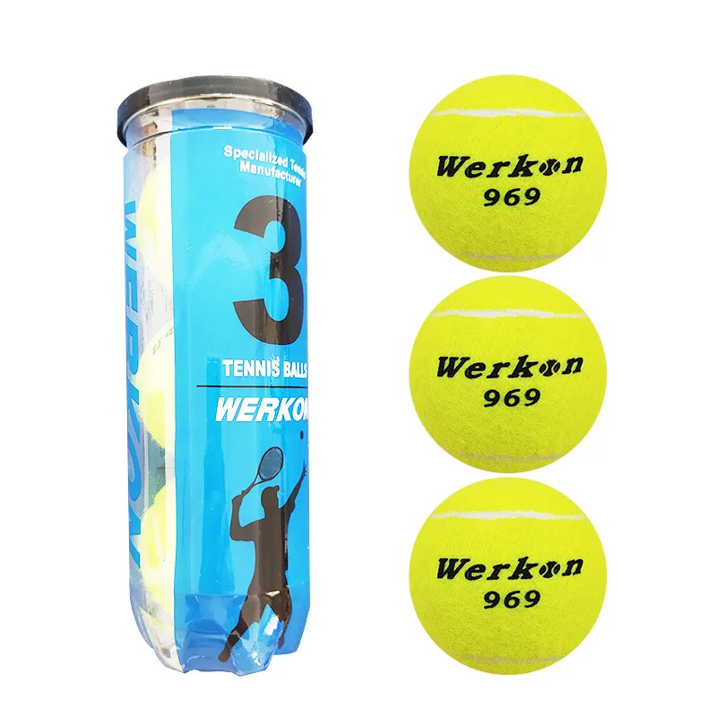 Tennis 3-Barrel High-Elastic Wear-Resistant Wool Sealed Pressurized Canned Sporting Goods
