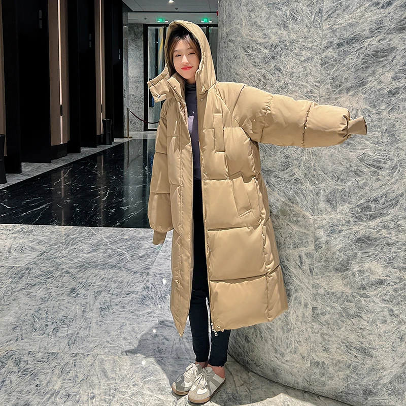 Winter Women Long Parkas Jackets Casual Hooded Thicken Warm Windproof Parkas Coat Fashion Female Outwear Parkas