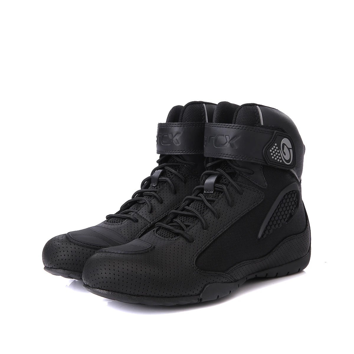 High Top Unisex Leather Sneaker Motorcycle Boots Jumbo Lace-Up Zip Luxury
