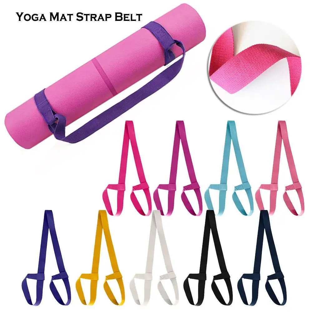 Yoga Mat Strap Belt Shoulder Carry Belt Adjustable Sports Sling Exercise Stretch Fitness Elastic Yoga Belt Yoga Equipment