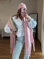 بيتر بان طوق قميص للنساء ، قمم طويلة الأكمام ، بسيطة الترفيه الدانتيل يصل بلوزة ، كل مباراة الشارع الشهير ، أنيقة وعصرية 1