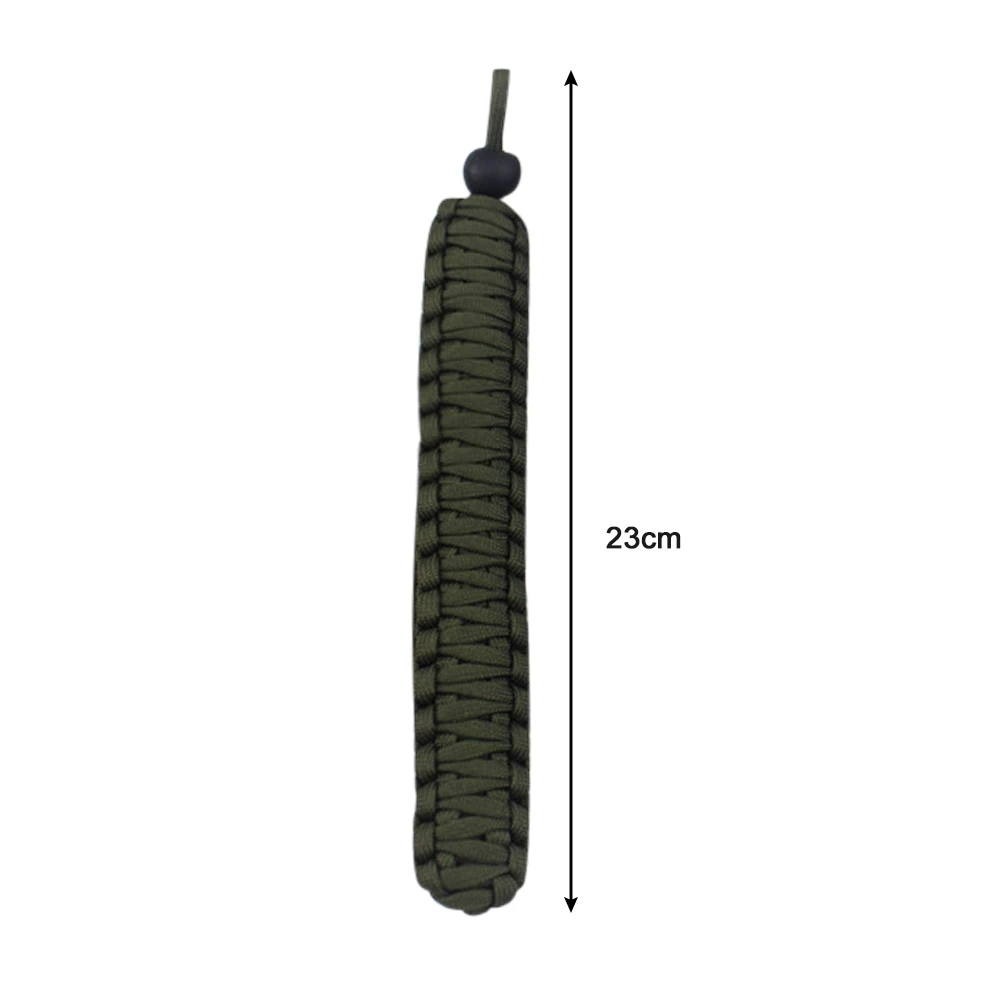 23cm 파라코드 카메라 손목 스트랩 DSLR 카메라용 조절 가능한 나일론 스트랩 (그린)