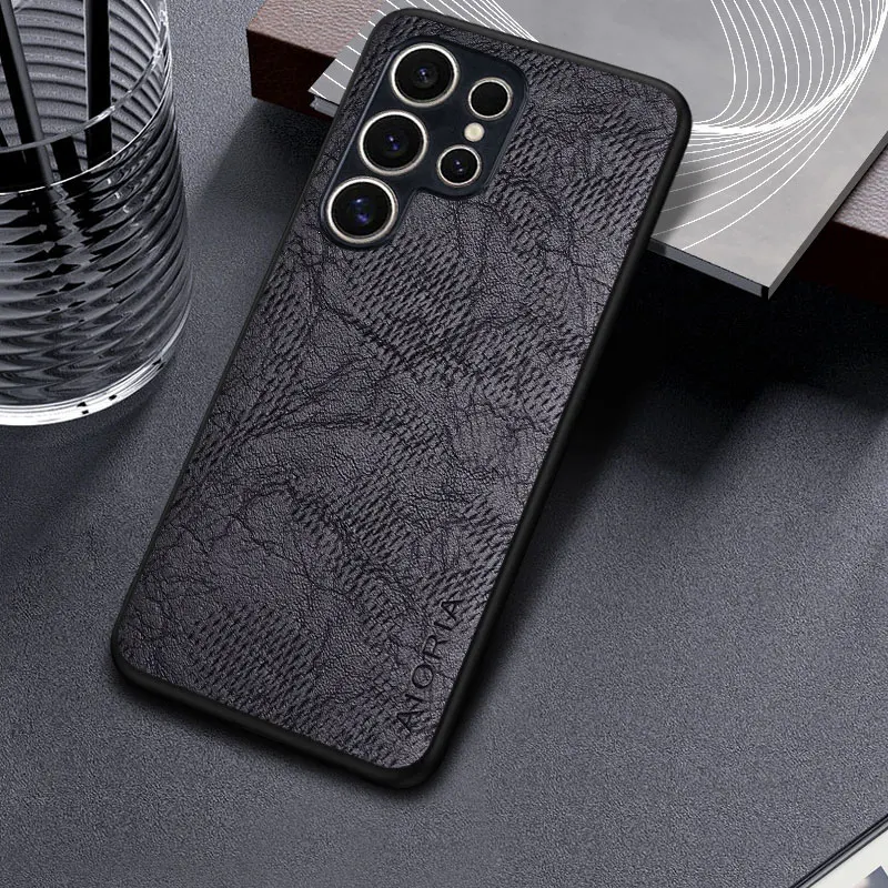Business Wind Cortex Pattern Leather Cover