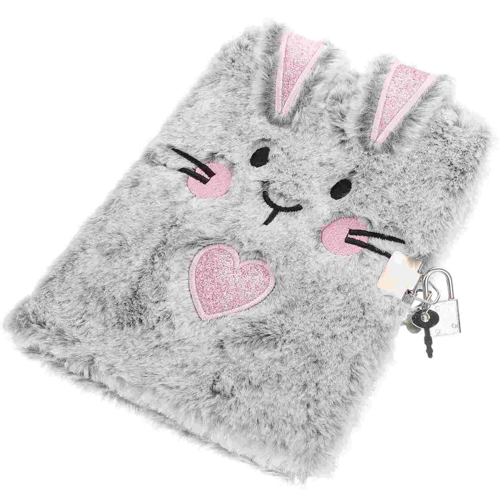 

Блокнот в форме сердца с замком для девочек, бумажный журнал с мультяшным рисунком