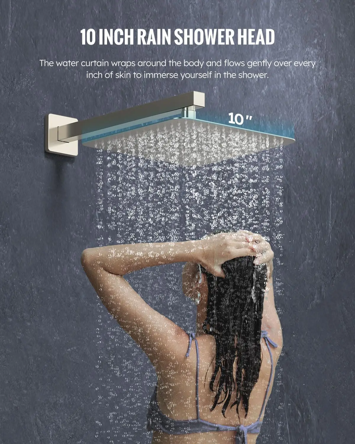 LED Digital Display Shower System SR SUNRISE 10 Inch High Pressure Shower Head Handheld Thermostatic Valve Luxury