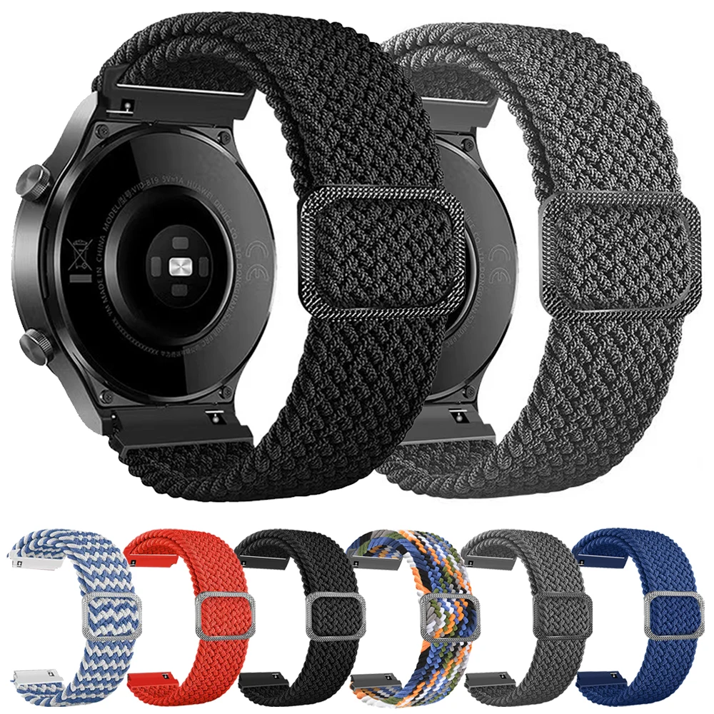 Premium Braided Nylon Sports Watch Band - 20/22mm - Multiple Colors