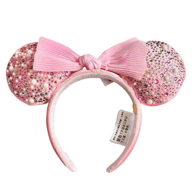 2022 Disney Mickey Ears Headband Firework Headband with Castle Peter Pan Cosplay Hairband Disneyland Letter Headband Gift Mickey Headband 4