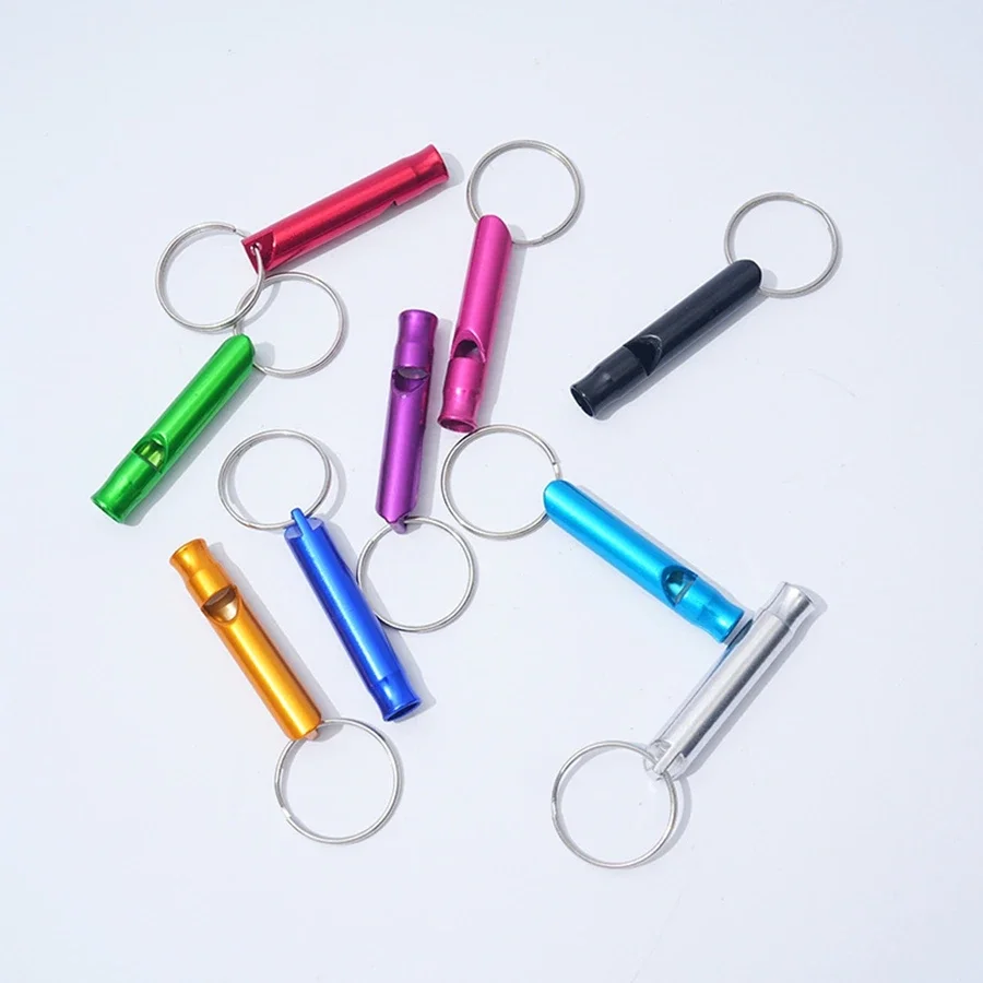 1pc aluminum alloy whistle dog behavior training small whistle
