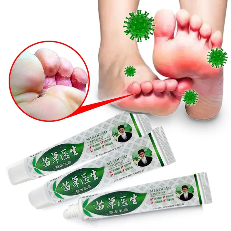 

3pcs 15g Foot Tinea Pedis Repair Cream Inhibits Fungus Treat Peeling Foot Medical Dressing Anti-itch Skin Repair Ointment