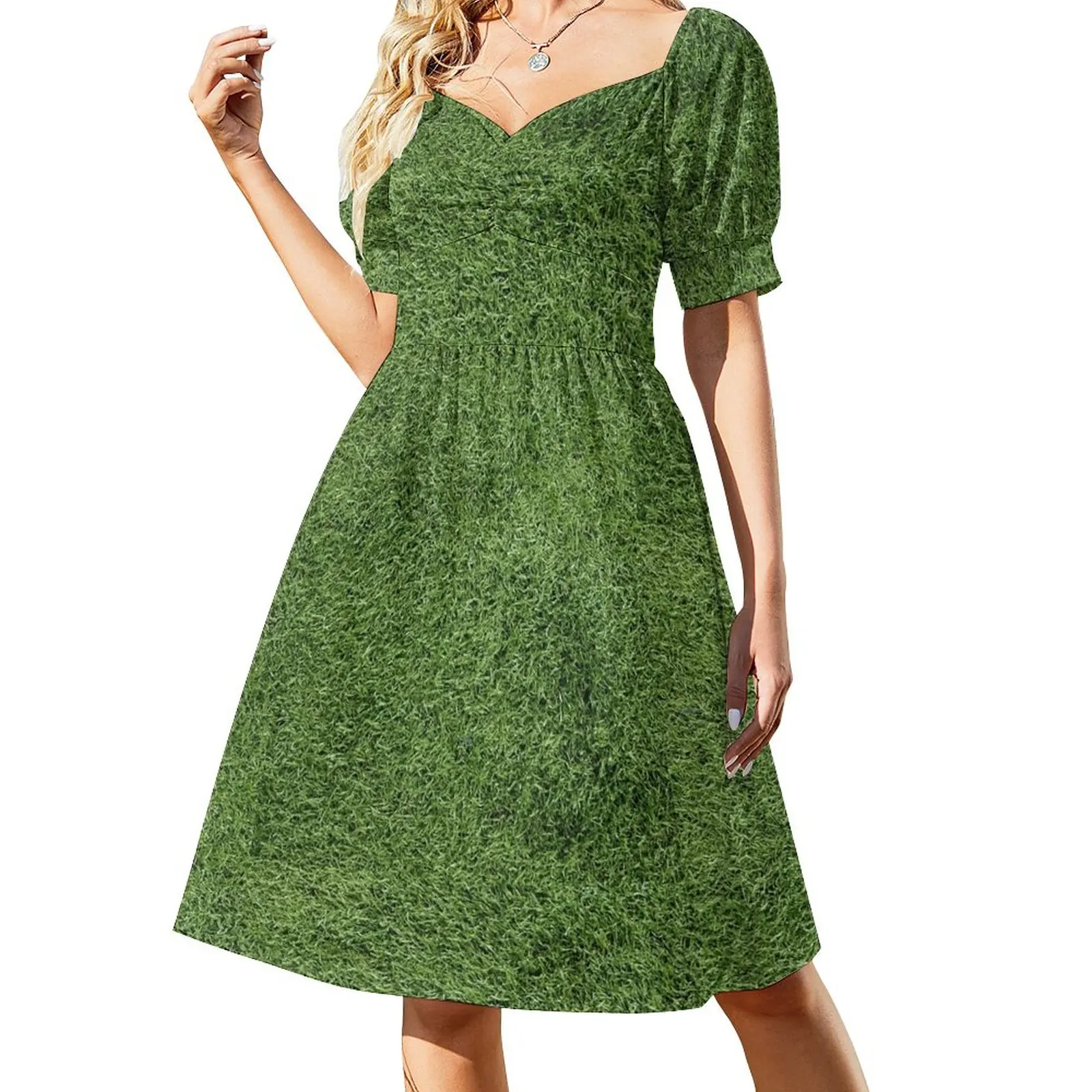 

Astroturf Lush Green Turf Grass Athletic Field Texture Dress dress dress dresses