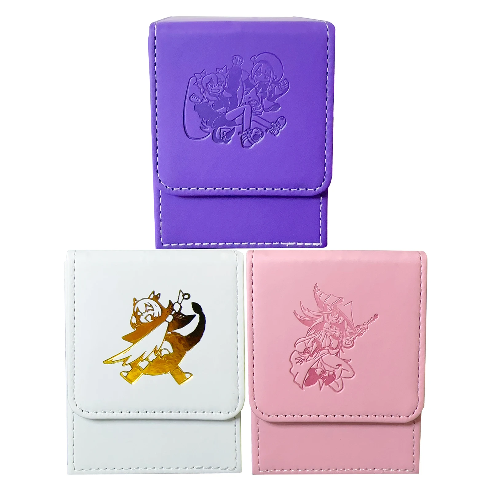 

Новый мультяшный Yu-Gi-Oh! Черная коробка для хранения карт волшебная девушка Ptcg высококачественные кожаные карты настольная игра Коробка для коллекционирования карт подарочные игрушки