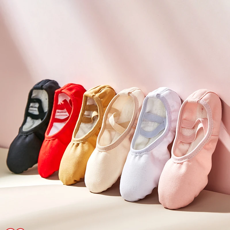 

New Professional High Quality Cowhide Soft Sole Girl Ballet Shoes For Child
