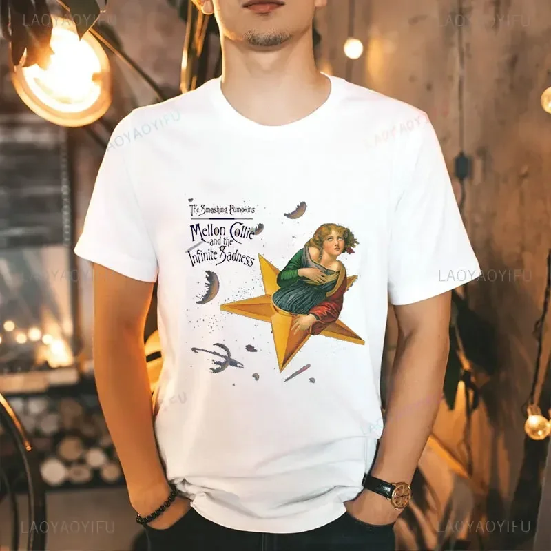 2024 Summer The Smashing Pumpkins Tops 100%Cotton Rock T-SHIRT