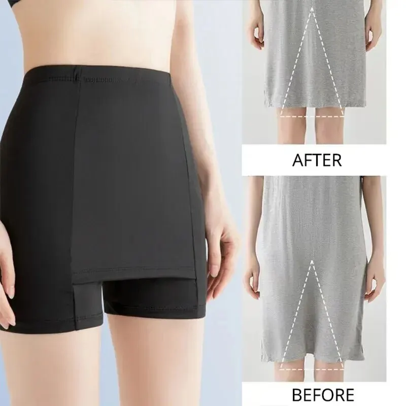 High Waist Panties Double Layer Safety Panties For Girls Women High Waist Boxer Shorts