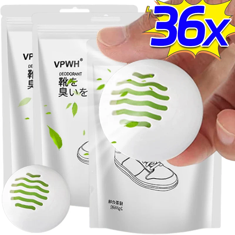 Shoes Deodorant Balls Freshener Shoes Tea Fragrance Essential Foot Care Everyday Footwear Scent Shoe Closet Fresh Ball 36/1Pcs shoe deodorizer shoe deodorant balls