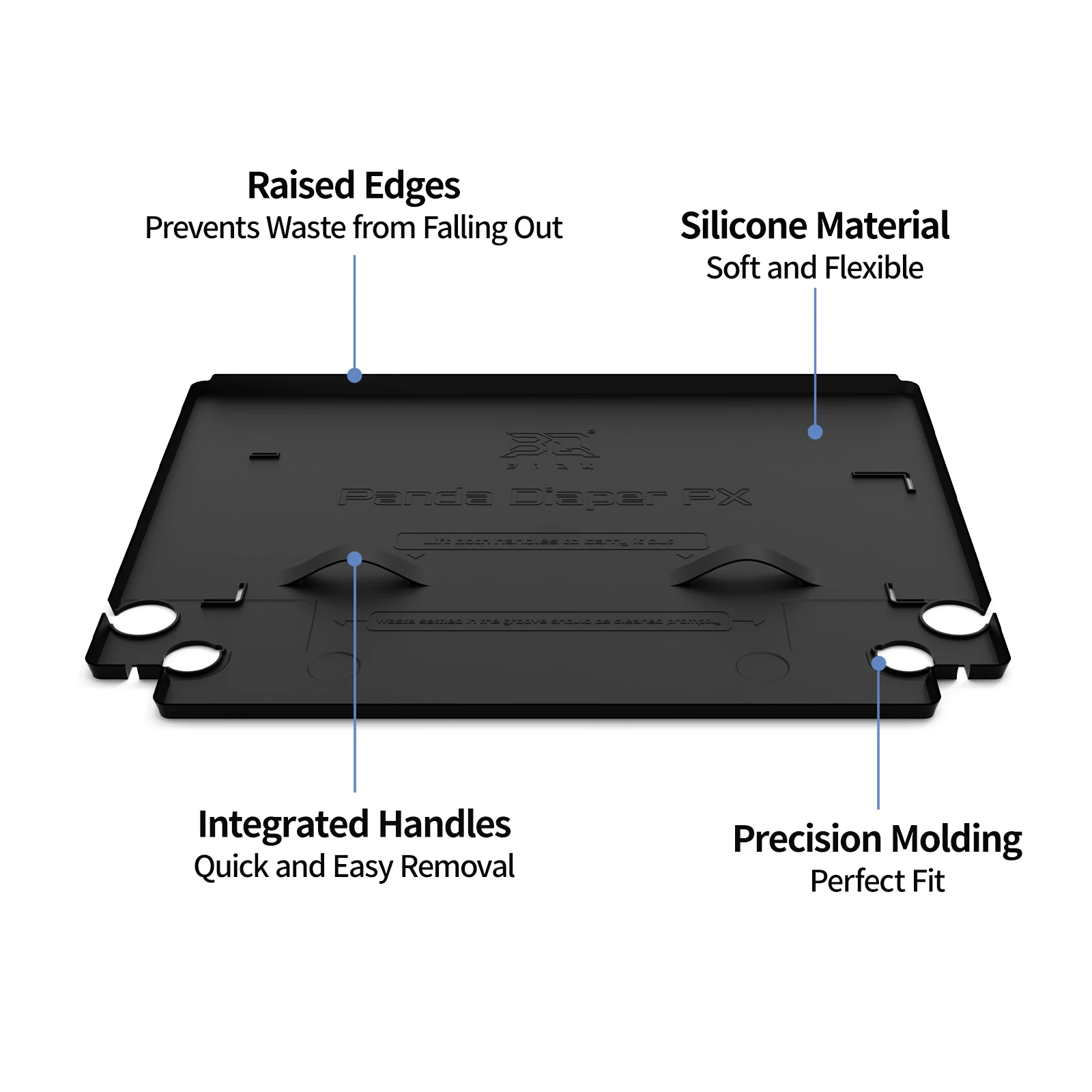 BlQU Panda Diaper PX Silicone Rubbish Pad 3D Printers Accessories