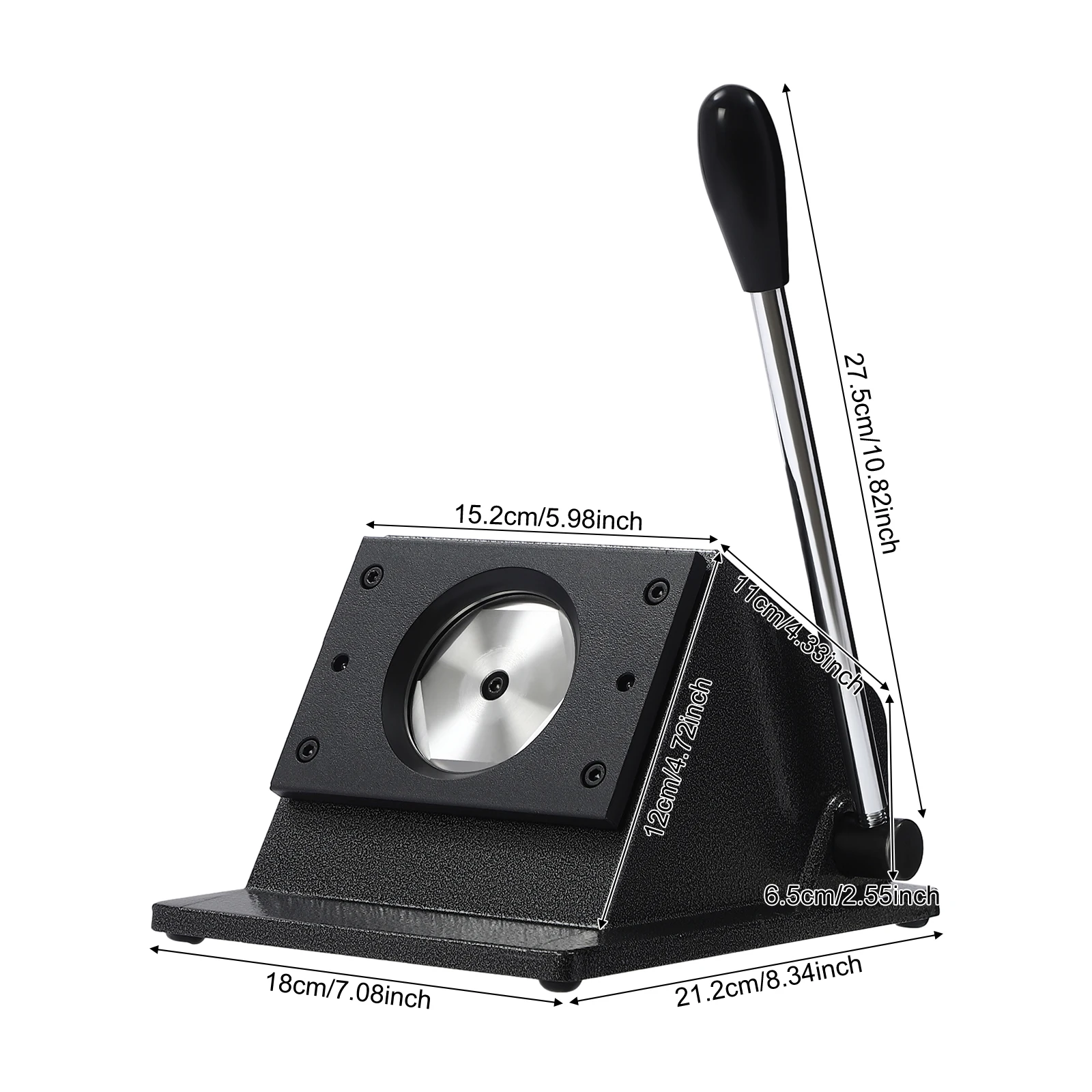 Manual Round Punch Die Cutter Graphic 58mm Badge/Button Maker Card Cutting Machine 1Pc New