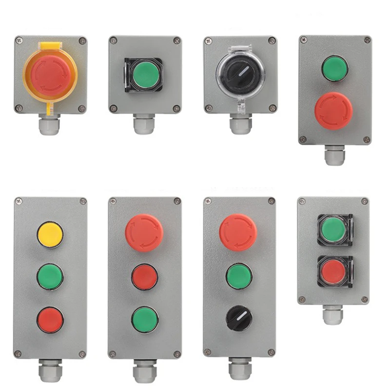 Metal button control box cast aluminum junction box