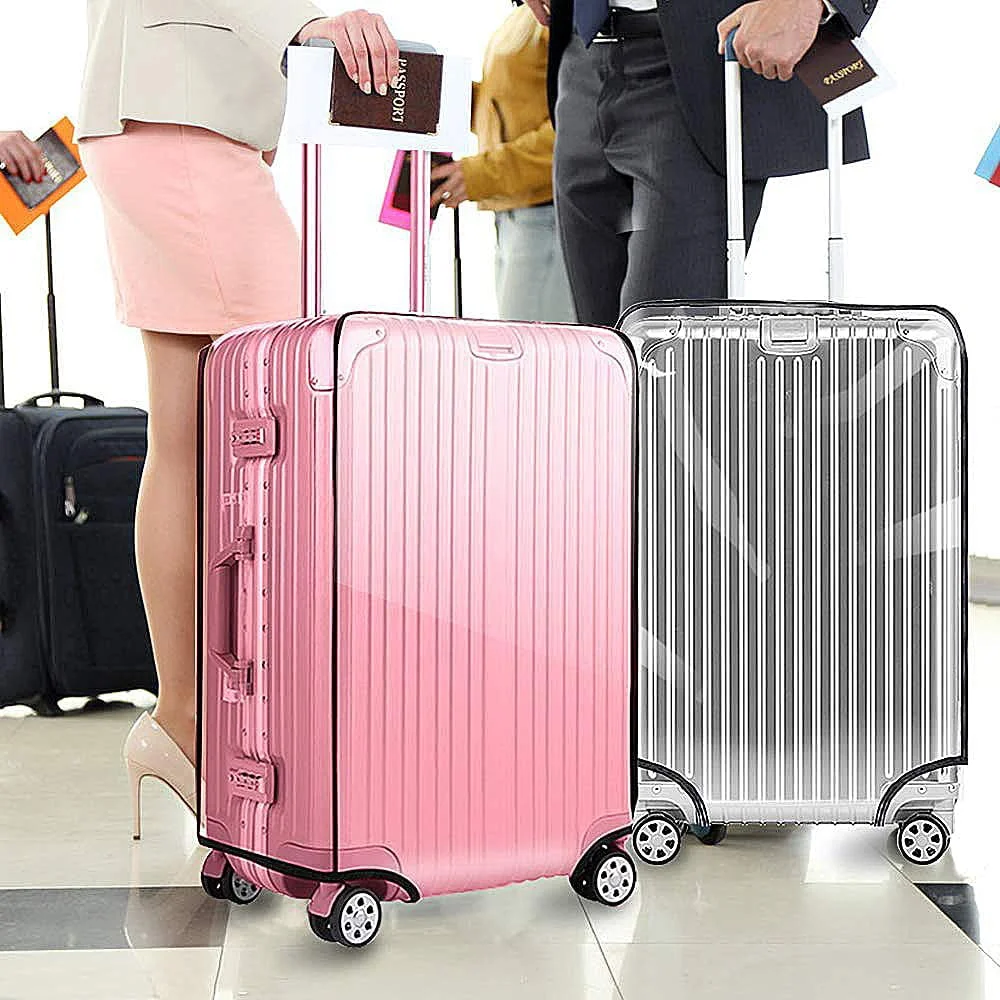 Full Transparent WaterProof Luggage Protector Cover Travel Accessories Thicken Suitcase Protector Cover Travel Essentials Cover
