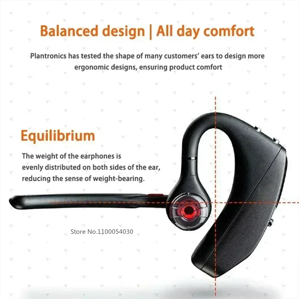 PLT Poly Voyager 5200 Bluetooth ワイヤレス ヘッドセット、100