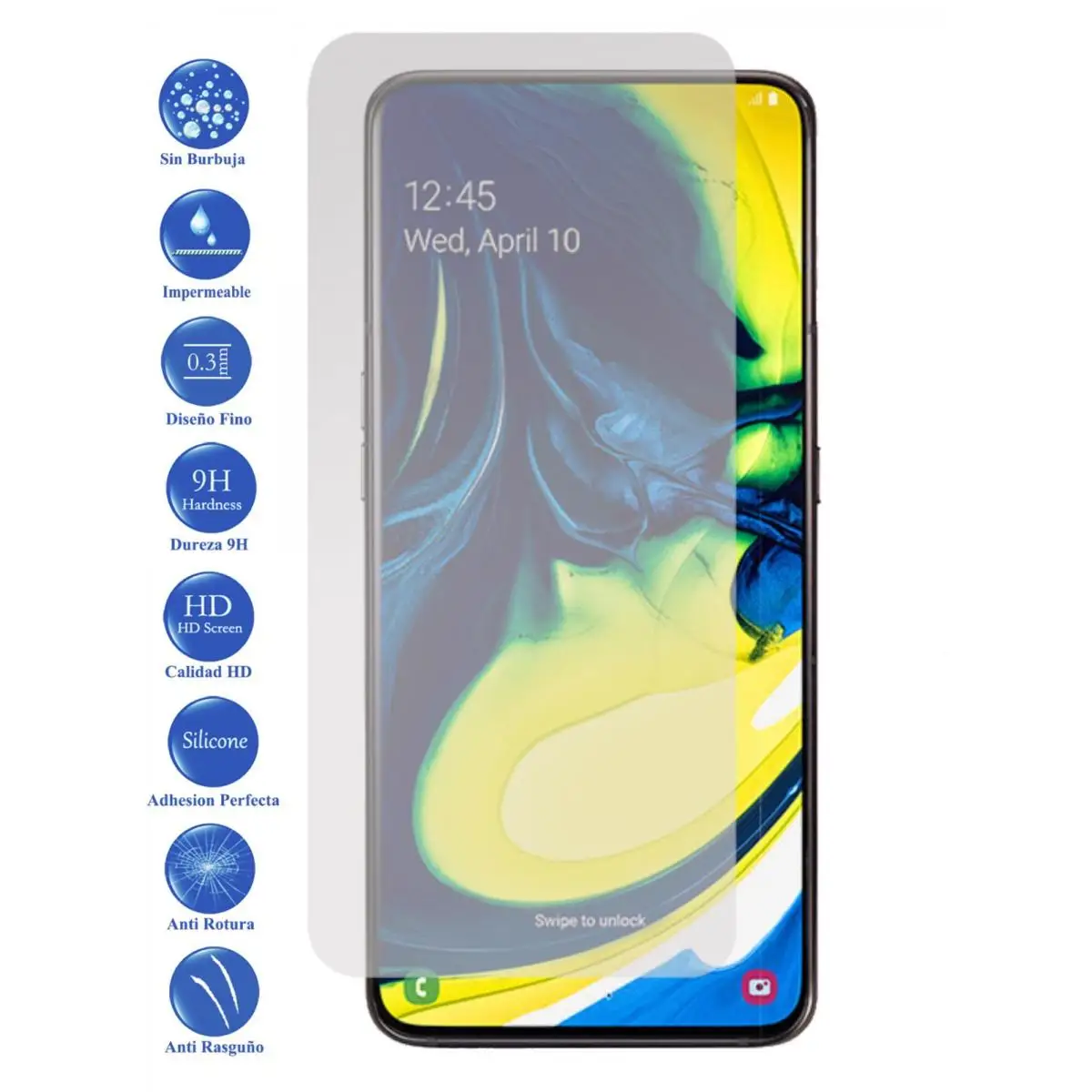 Protector Cristal Templado Samsung Galaxy A10 A20 A20E A40 A50 A60 A70 A80 A90