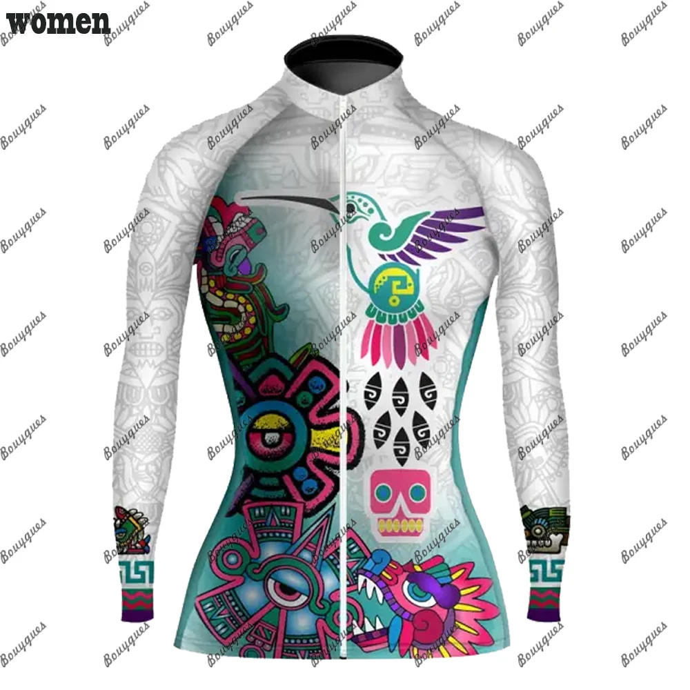 Women's Cycling Jersey MTB Jersey Bicycle Team Cycling Shirt  Long Sleeve Bike Wear Summer Winter Premium Cycle Clothes 2