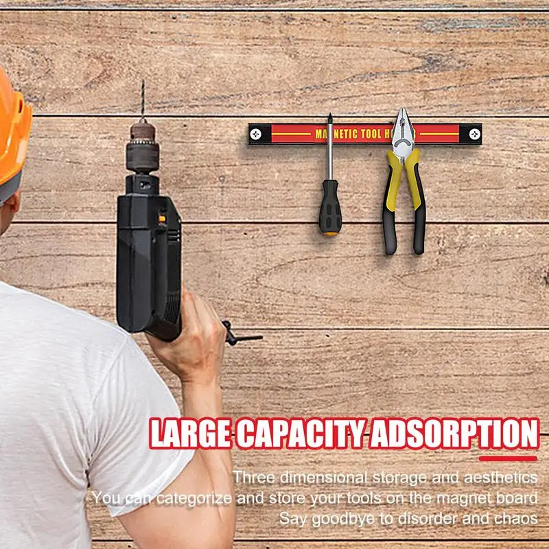 Magnetic Strip For Tools Wall Tool Holder Metal Tool Bar Workshop Home Space Saving Organizer Car