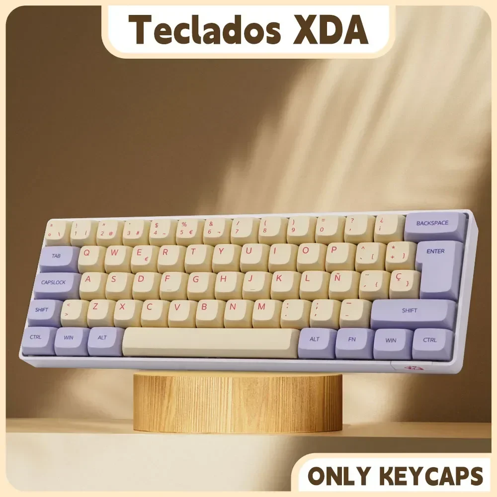 Tampas de Teclas do Teclado para Teclado Mecânico Qwertz Pbt Perfil Xda Layout Iso Espanhol e Idioma Nórdico Keycap Azerty Cherry mx - Imagem 3