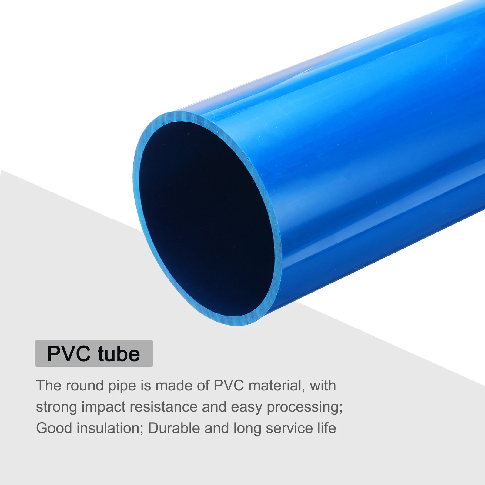 2Pcs 0.23m/0.3m 파란색 PVC 엄밀한 튜브 67.8mm/81.4mm ID 라운드 파이프 물 파이프, 수족관 물고기 탱크 온실 정원