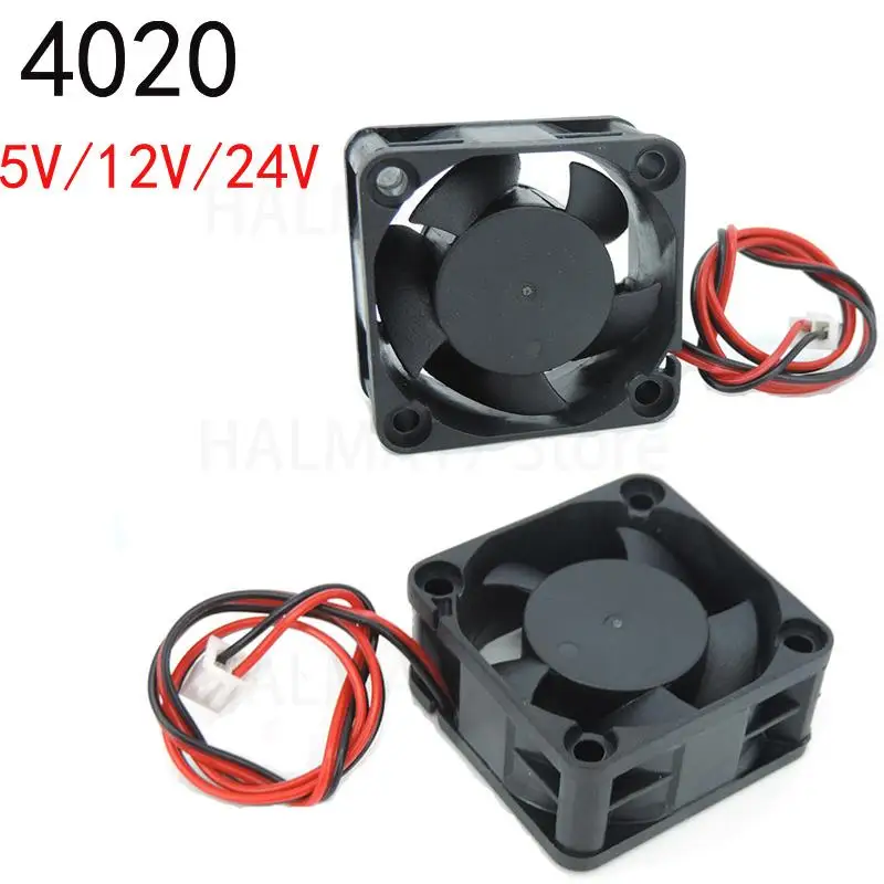 2PIN Dc 40mm Cooling 3D Printer Fan 40x40x20mm 5V 12V 24V 4020 4cm Computer Case oil Cooling Fan Heatsink J17 cooling fan gaming cooling fan 3d printer fan