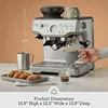 BES870XL Coffee_Maker, Precise Espresso Extraction, Manual Microfoam Milk Texturing Kitchen Coffee Machine 6