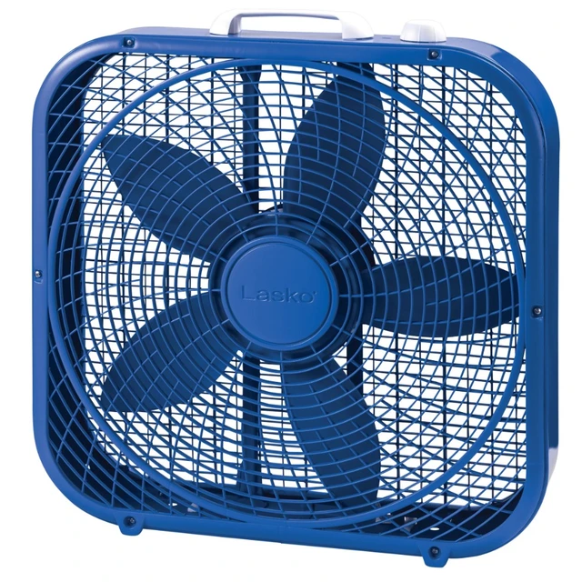 Lasko Cool Colors 20 Box Fan with 3-Speeds Cooling Appliances Built-in  Handle Detachable Blade Metal Frame - AliExpress