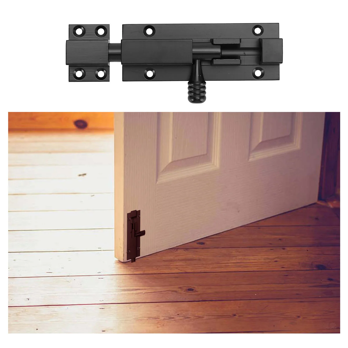 

Anti-theft Door Latch Bolt Aluminum Alloy Latch Bolt Sliding Barrel Lock Bolt