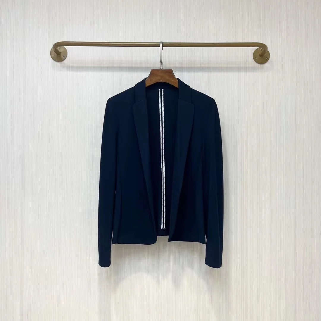 

2023 Autumn/Winter Fashion New Women's Clothing Stretch Knitted Single Button Small Suit 0905