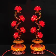 

Lotus Lamp Table Lamps Room Decor Led Electronics Shenming Desk Bedroom Night Bedside Decorative Luminaires Nordic Decoration