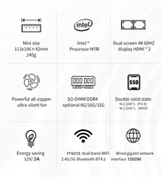 SZBOX ZX03 PRO Intel twin Lake N150 Mini PC Windows 11 DDR4 8GB 256GB 16GB 512GB WiFi5 BT4.2 Desktop PC Gamer 2
