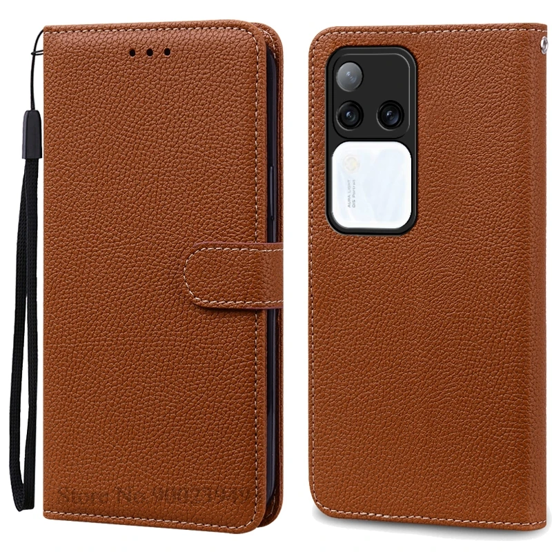 Leather Flip Wallet Case with Stand Feature