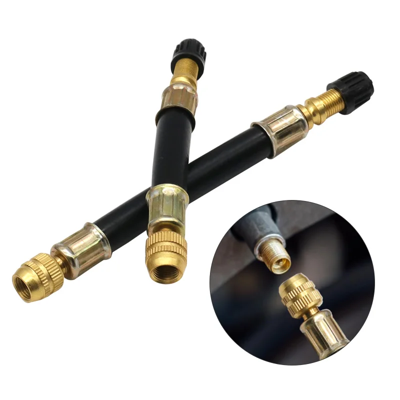 Extensor Válvula Pneu SynHHergyx - 4 Peças 10cm Flexível Para Calibrar