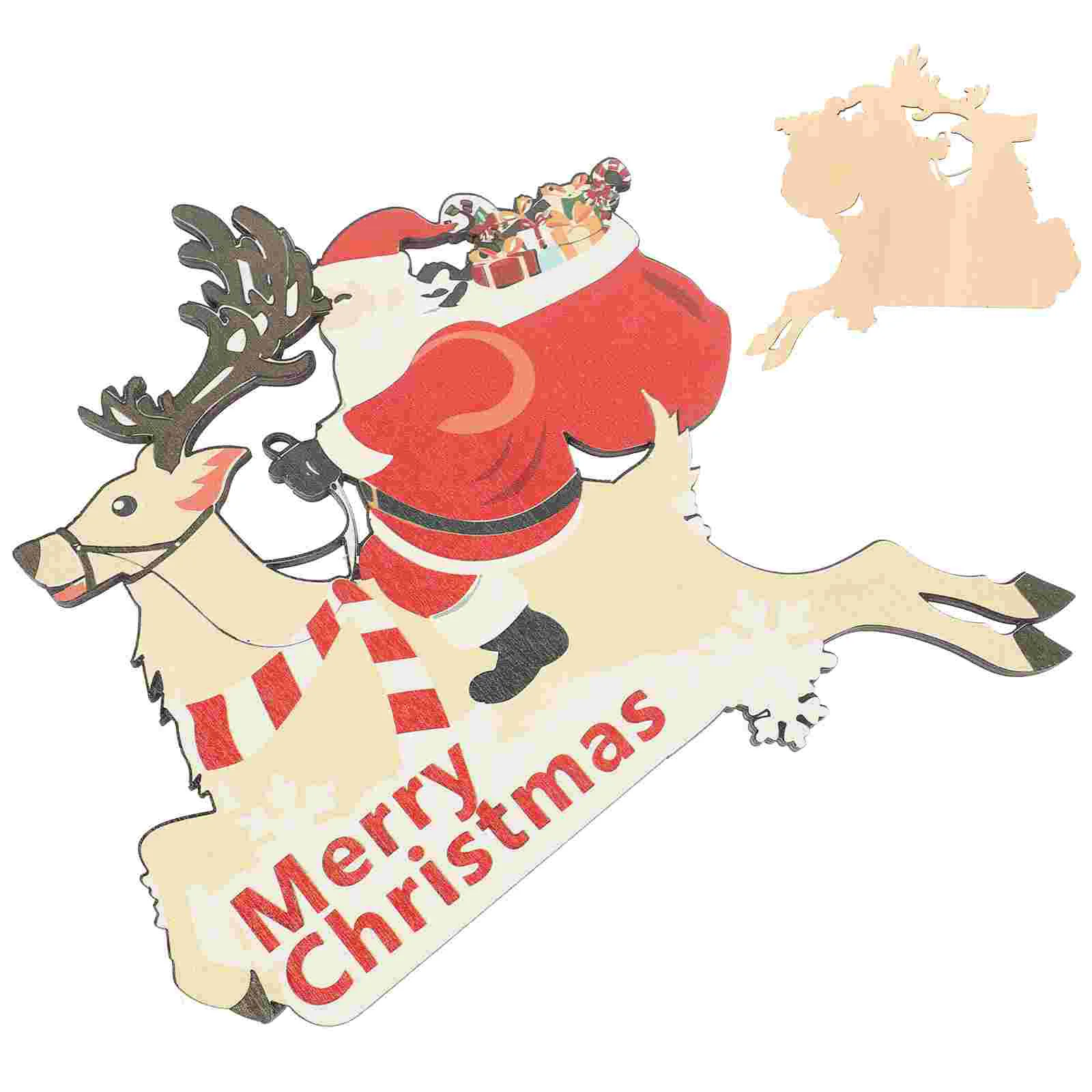 

Рамка для двери, декоративные поделки, семейная поставка, рождественские украшения, стол, рождественское праздничное украшение, деревянный угол