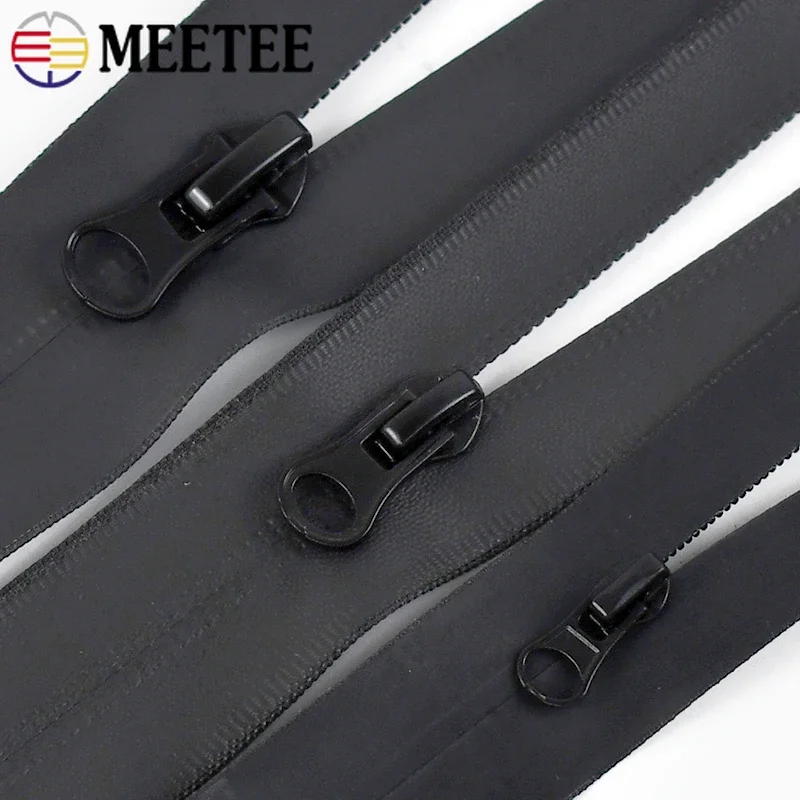 Meetee 나일론 지퍼 슬라이더, 역 보이지 않는 방수 지퍼 풀러 헤드, DIY 가방 재킷 재봉 액세서리, 3 5 8 10 20 개