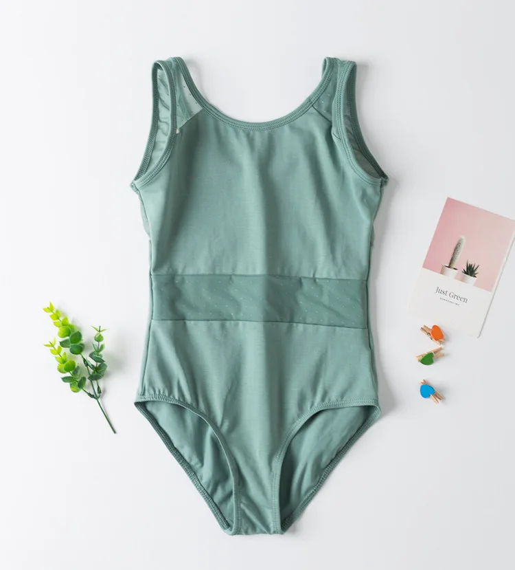 

Elegant Dance Wear Cotton Spandex Kids Girls Camisole Ballet Leotards