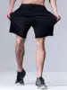 Men's Sports Quick-Drying Hiking Shorts Lightweight Athletic Workout Running Shorts For Gym, Basketball Training Black Shorts 1