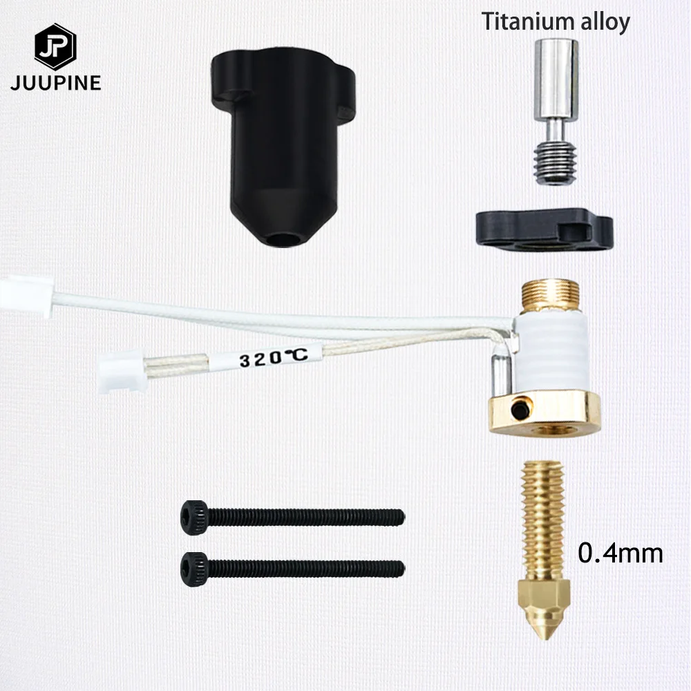 For Creality K1 / K1 Max Hotend Kit Ceramic Heating Block Nozzle 300°C Extruder High Speed High Flow For Creality K1 Upgrade