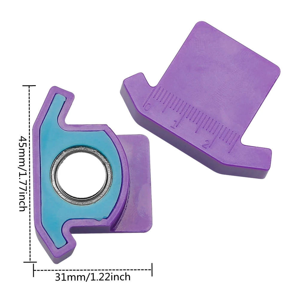 산업용 재봉틀 액세서리용 자석 가이드 및 스케일이 있는 컬러 다기능 재봉틀 솔기 밑단 가이드